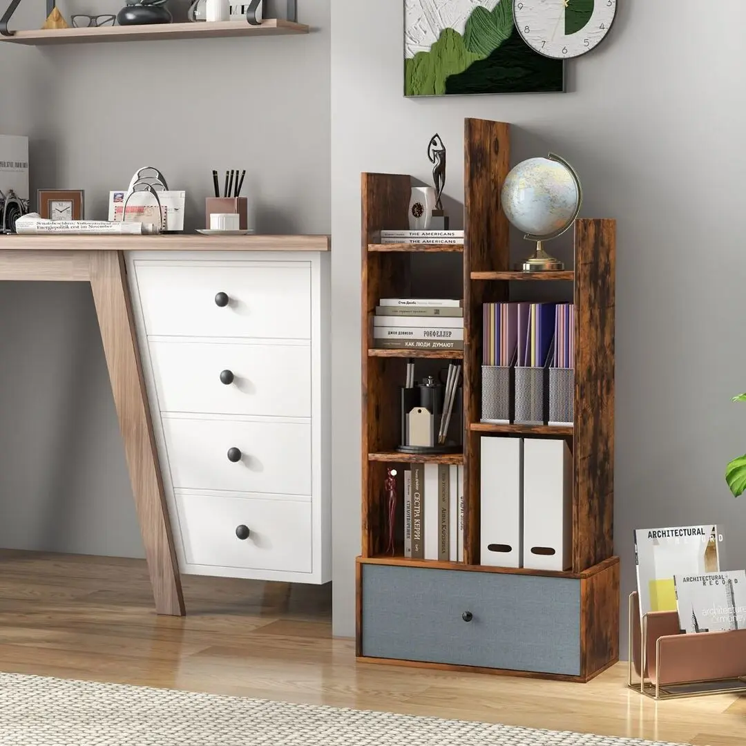 Стеллаж Costway CB10406CF (Brown) - 6