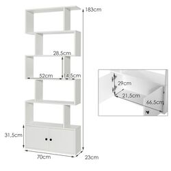 Etajera Costway CB10422WH (White) Thumb
