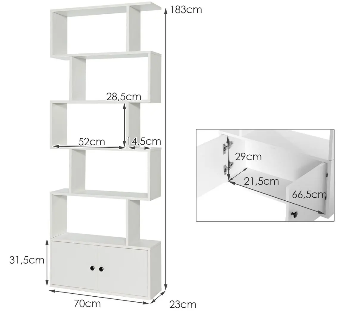 Etajera Costway CB10422WH (White)