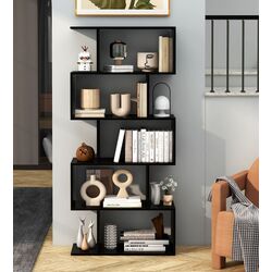Стеллаж Costway CB10554DK (Black) Thumb