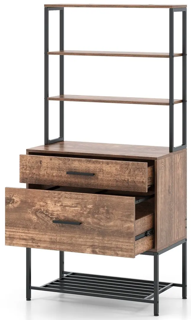 Etajera Costway CB10569CF (Rustic Brown)