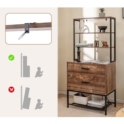 Etajera Costway CB10569CF (Rustic Brown) Thumb