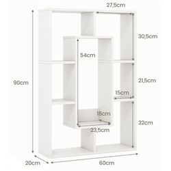 Etajera Costway CB10642WH (White) Thumb