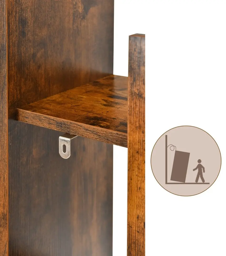 Стеллаж Costway CB10687CF (Rustic Brown) - 3