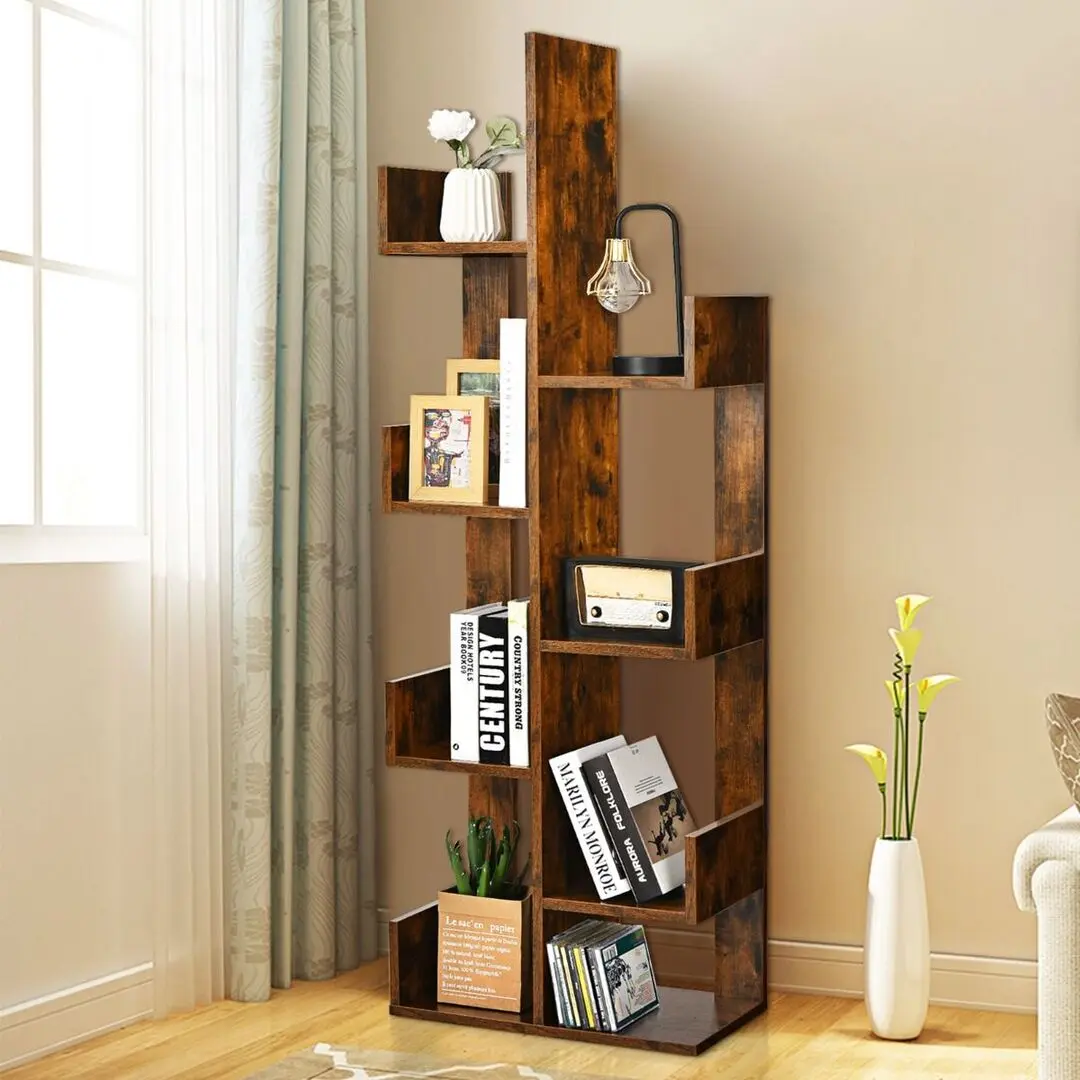 Стеллаж Costway CB10687CF (Rustic Brown)