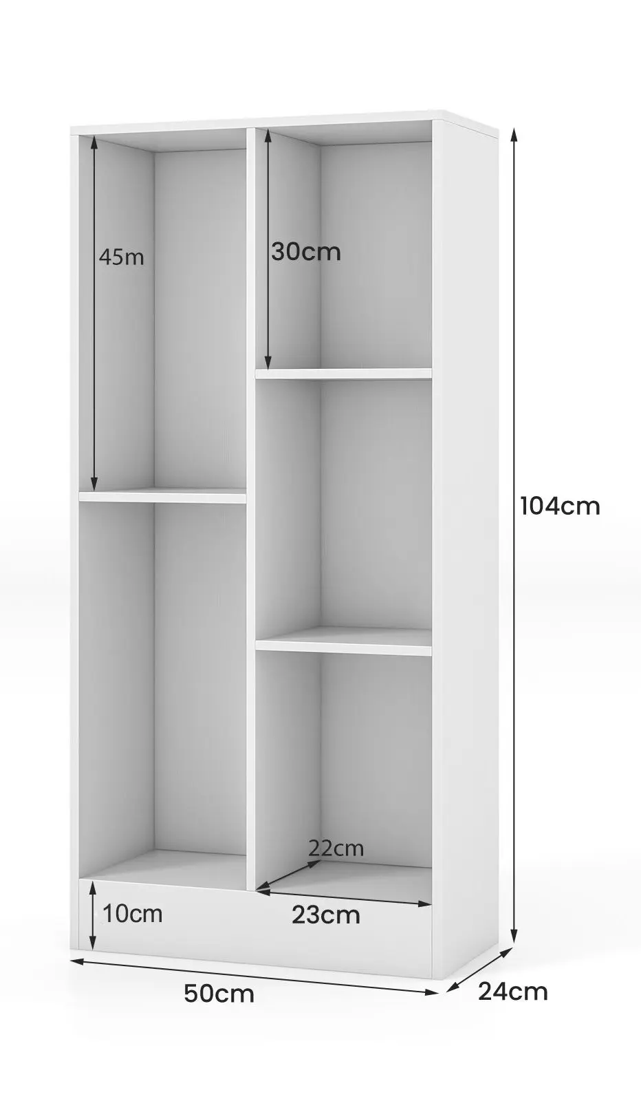 Стеллаж Costway CB10754WH (White)