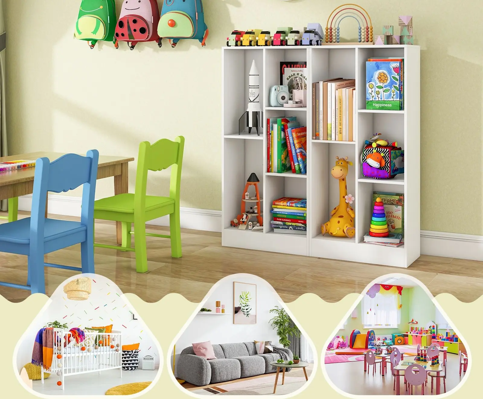 Стеллаж Costway CB10754WH (White)