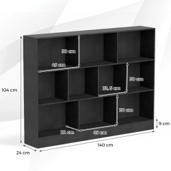 Etajera Costway CB10757DK (Black) Thumb