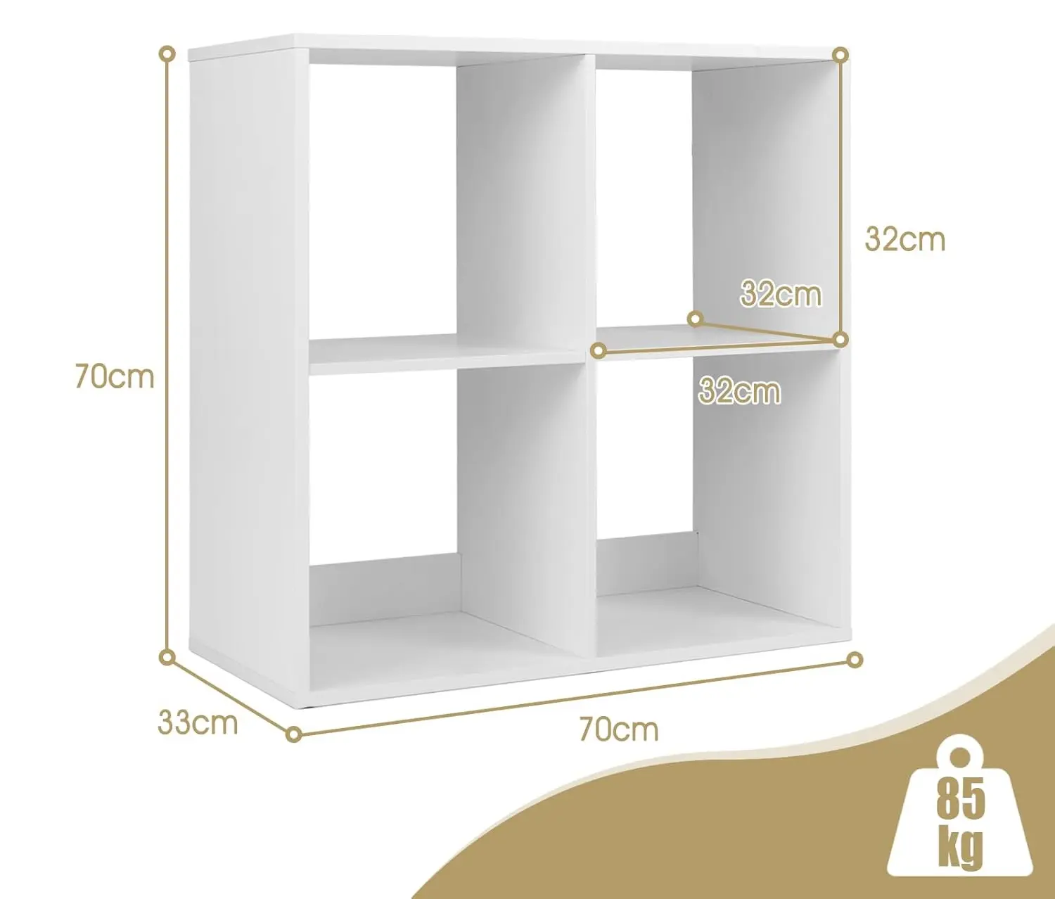Стеллаж Costway CB10764WH (White) - 4
