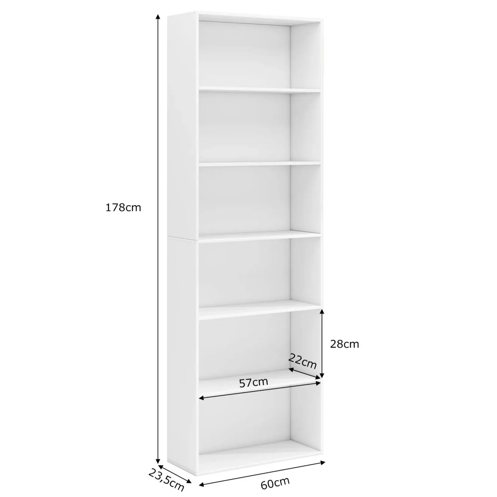 Etajera Costway CB10804WH (White) - 3