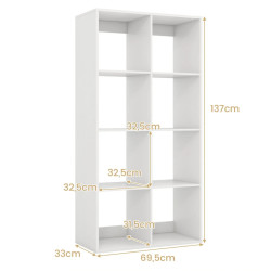 Etajera Costway CB11017WH (White) Thumb