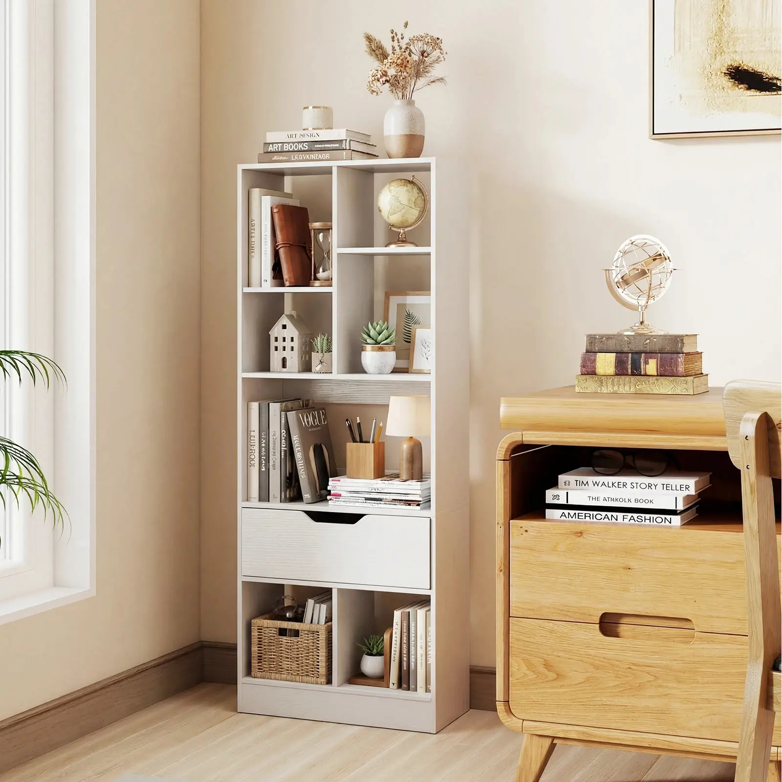 Etajera Costway CB11035WH (White) - 4