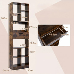 Etajera Costway CB11037CF (Brown) Thumb