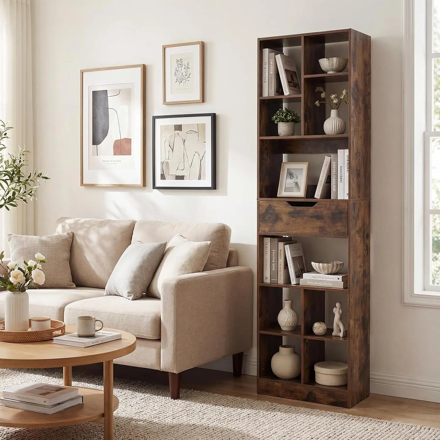 Etajera Costway CB11037CF (Brown) - 4