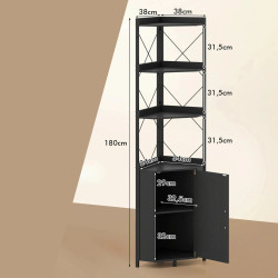 Etajera Costway CB11056DK (Black) Thumb