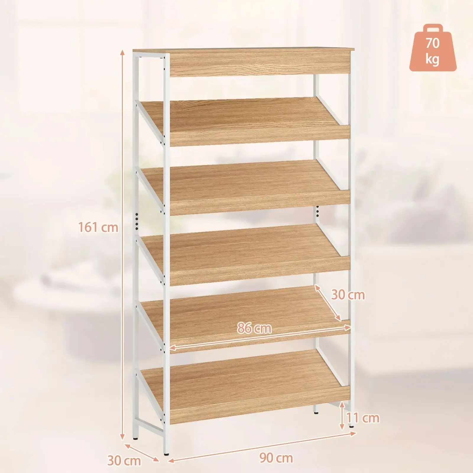 Etajera Costway CB11057NA (Natural) - 3