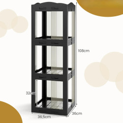 Etajera Costway CB11096BK (Black) Thumb