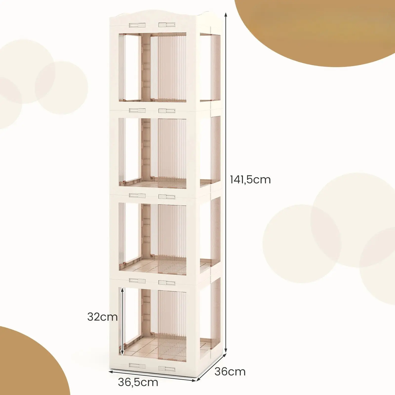 Etajera Costway CB11097WH (White) - 3
