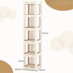 Etajera Costway CB11098WH (White) Thumb