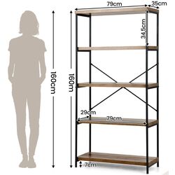 Etajera Costway HW59370CF (Brown) Thumb