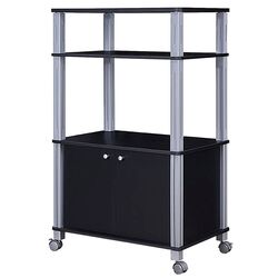 Стеллаж Costway HW60180BK (Black/Silver) Thumb