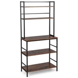 Etajera Costway HW67547CF (Brown/Black) Thumb