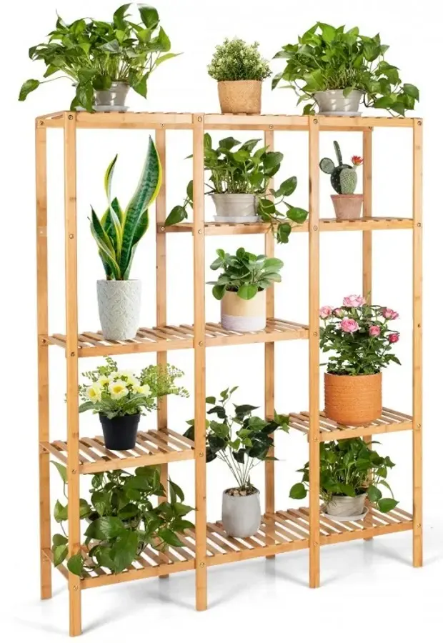 Стеллаж Costway HZ10005 (Bamboo)