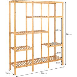 Стеллаж Costway HZ10005 (Bamboo) Thumb
