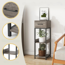 Etajera Costway HZ10214GR (Grey/Black) Thumb