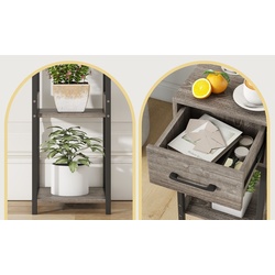 Etajera Costway HZ10214GR (Grey/Black) Thumb