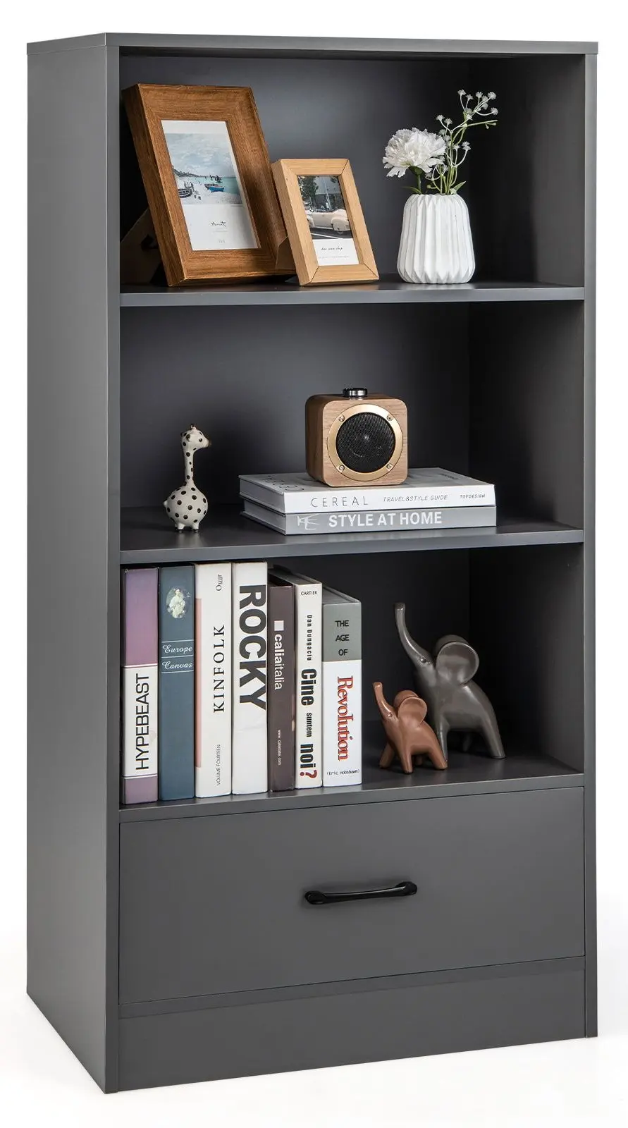 Стеллаж Costway JV10665GR (Grey)