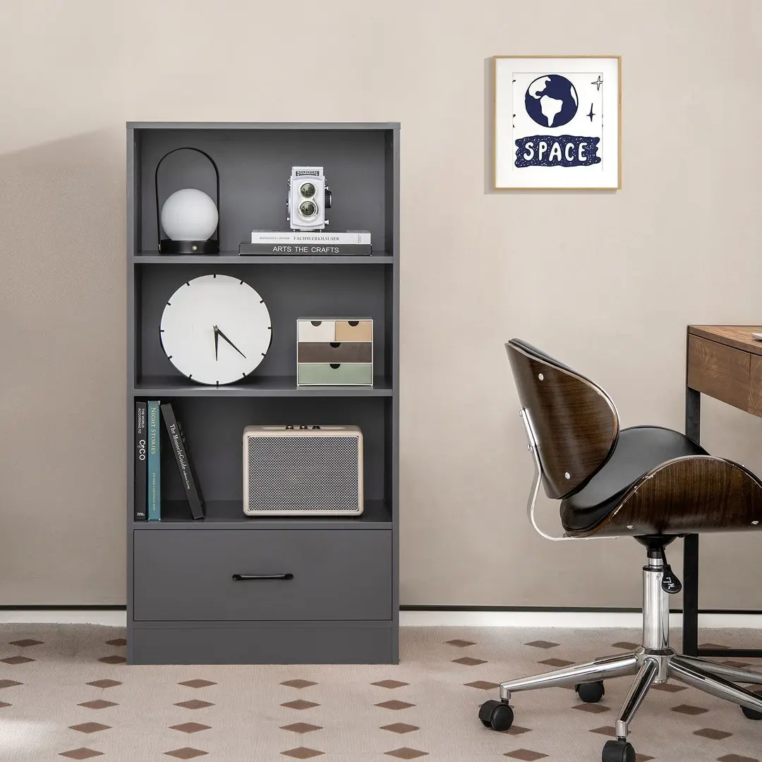 Стеллаж Costway JV10665GR (Grey)