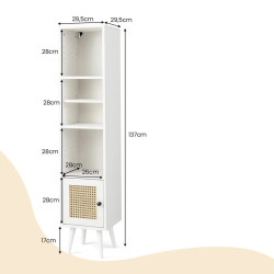 Стеллаж Costway JV10828WH (White) Thumb