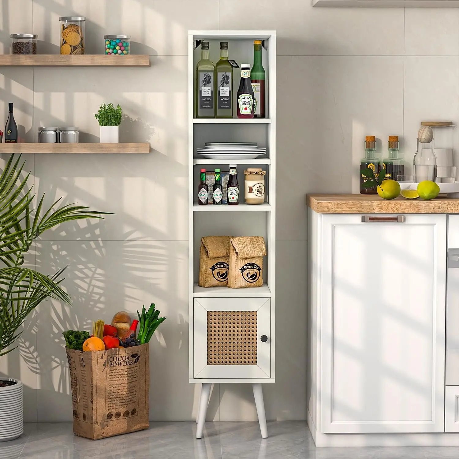 Стеллаж Costway JV10828WH (White) - 5