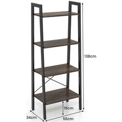 Etajera Costway JV10964OA (Grey Oak) Thumb