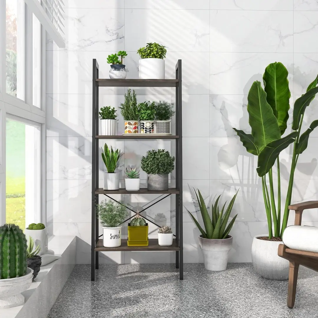 Etajera Costway JV10964OA (Grey Oak)