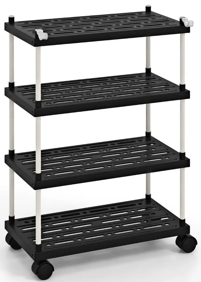 Etajera Costway JV11024DK (Black/White)