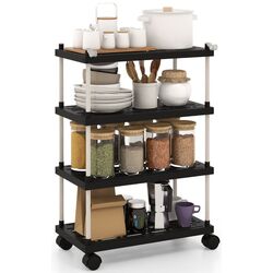 Etajera Costway JV11024DK (Black/White) Thumb