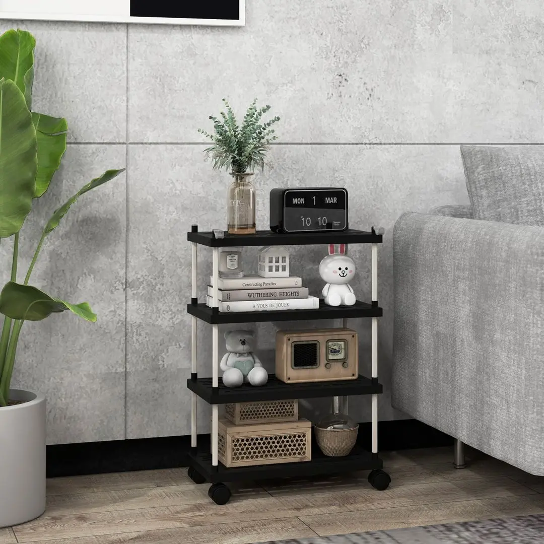 Etajera Costway JV11024DK (Black/White)