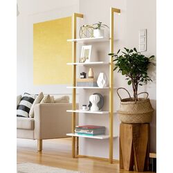 Etajera Costway JV11132GD (White/Gold)