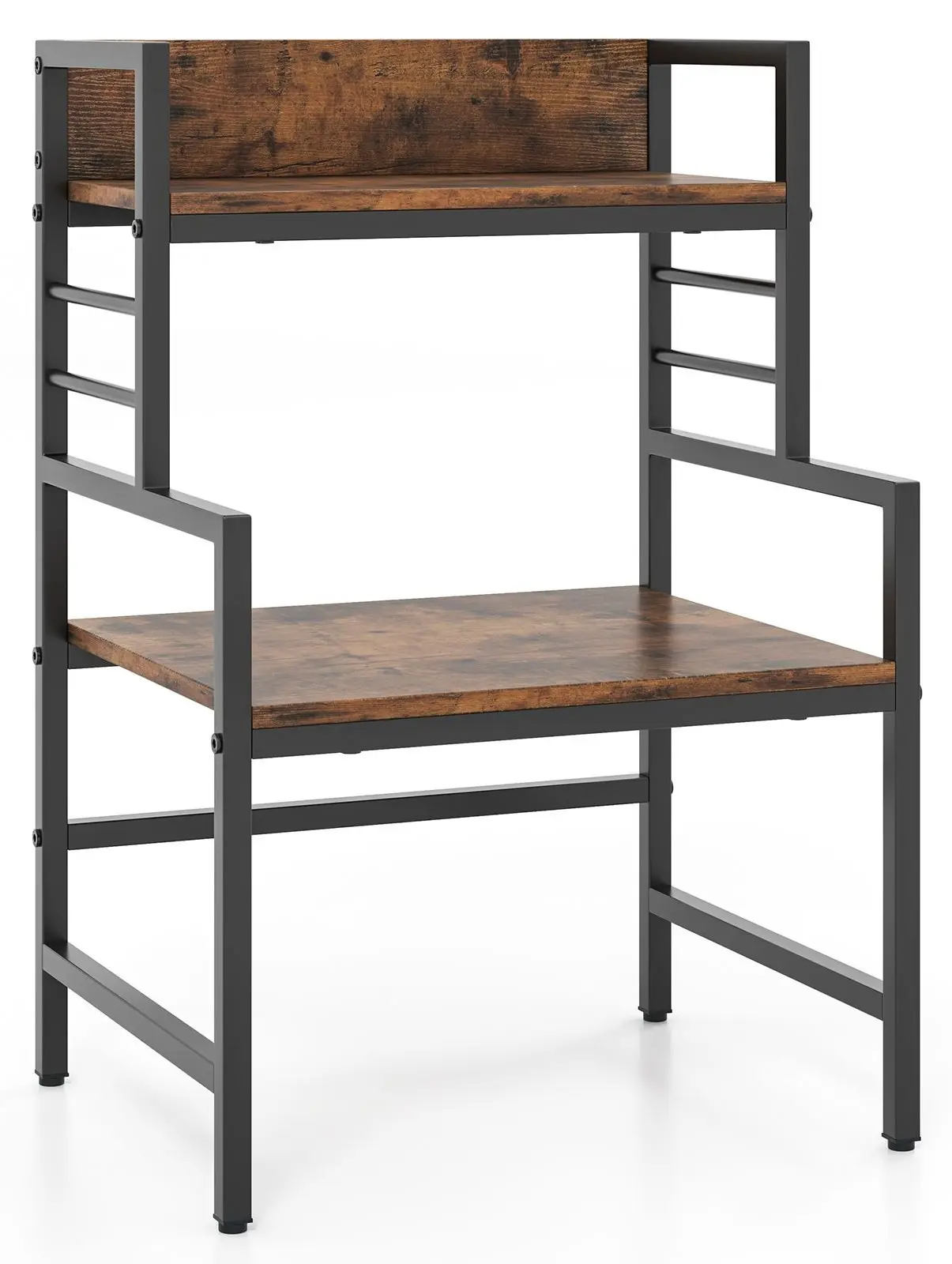 Стеллаж Costway JV11545CF (Brown/Black)