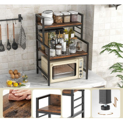 Стеллаж Costway JV11545CF (Brown/Black) Thumb