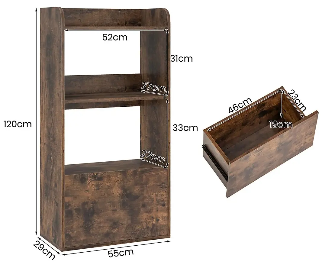 Etajera Costway JV11625CF (Brown)