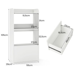 Etajera Costway JV11625WH (White) Thumb