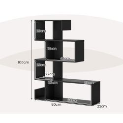 Стеллаж Costway JV11627DK (Black) Thumb