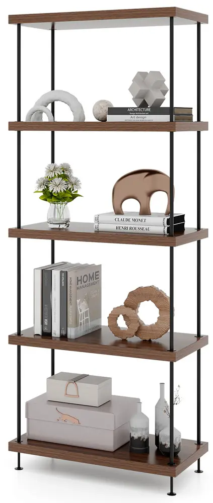 Стеллаж Costway JV11645WN (Walnut)