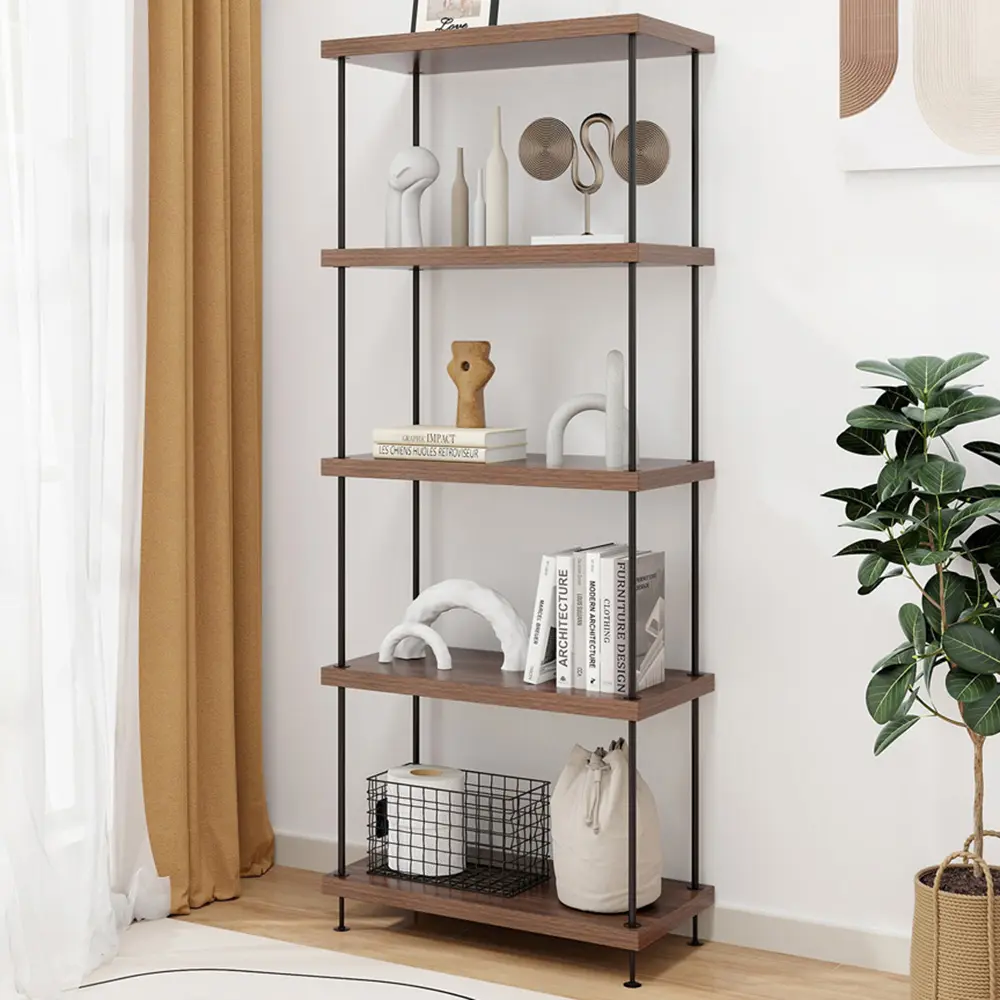 Стеллаж Costway JV11645WN (Walnut)