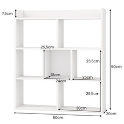 Стеллаж Costway JV11676WH (White) Thumb