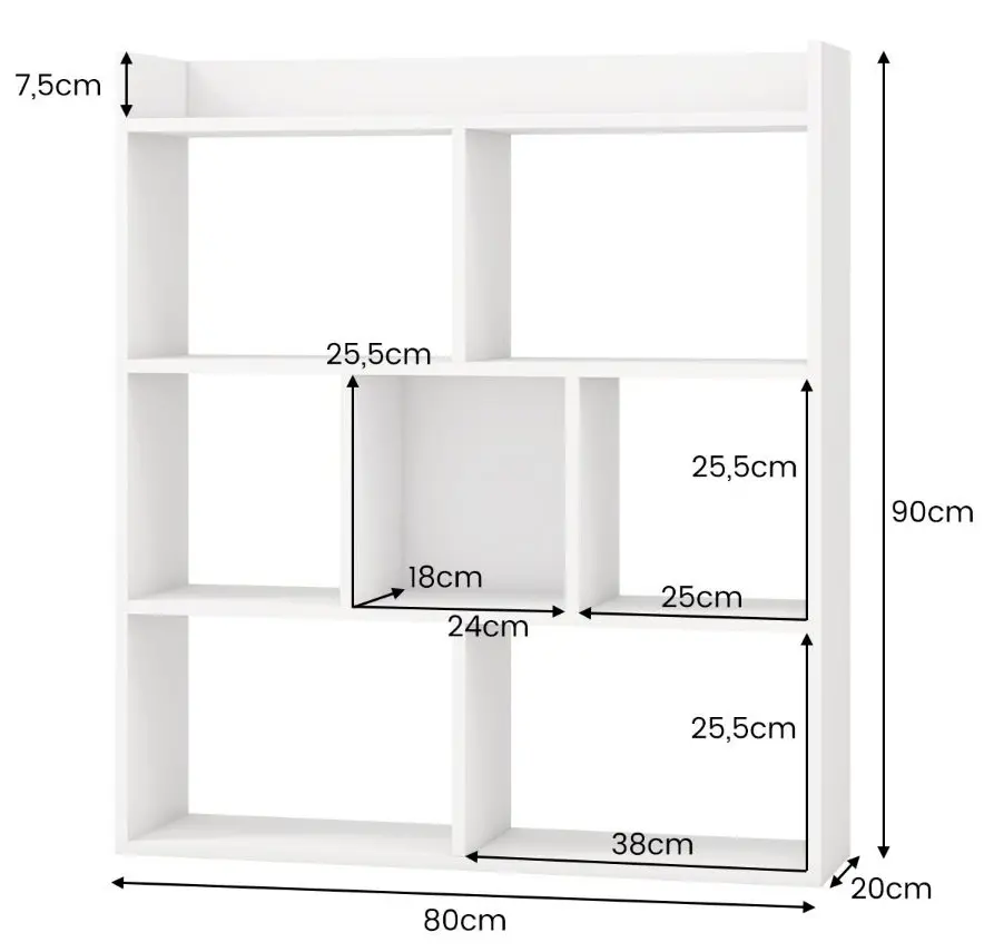 Стеллаж Costway JV11676WH (White) - 4