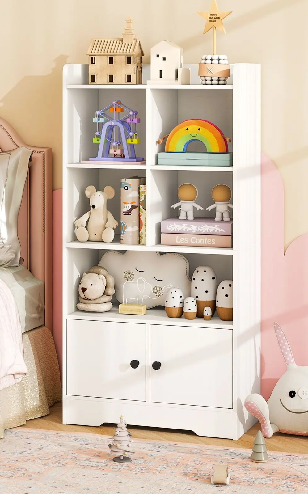 Etajera Costway JV11818WH (White)